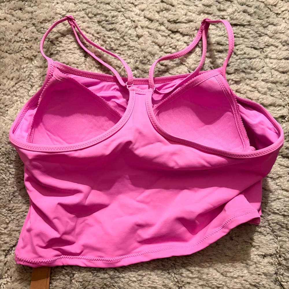 SKIMS Neon Orchid Pink Cami Tank Bikini Top•NWT•Large - Picture 4 of 5